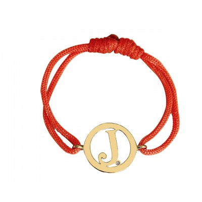 Alphabet J Gold Bracelet